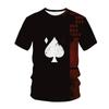 Kawaii Poker 3D Printed T Shirt Kids Harajuku Summer Fashion T-shirt Boy Girl Unisex Leisure Sports Children's clothing Tshirts