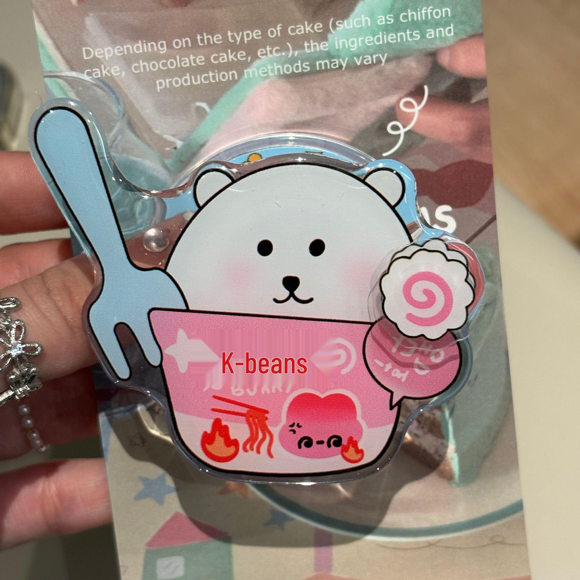 

Adorable Bear Fish Roll Noodle Holder Compatible with MagSafe for Lazy Person s Desktop