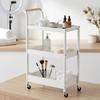 Hairdressing Trolley Cosmetic Spa For Salon Shelves Mobile Shelf On Wheels For Salon White
