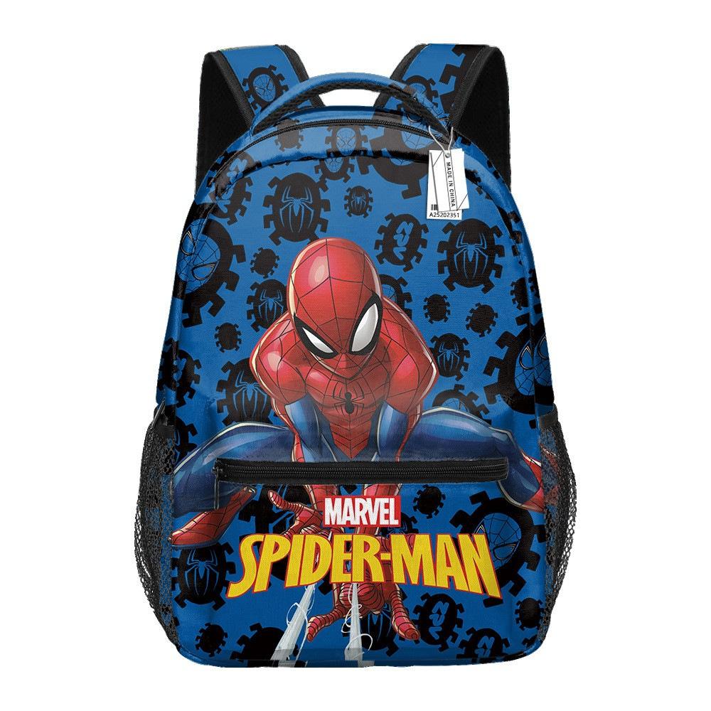 Spider-Man Backpack Elementary School Cartoon School Bag Boys Printed Backpack Superman Spider-Man