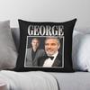 George Clooney Actor Square Pillowcase Polyester Linen Velvet Printed Zip Decor Throw Pillow Case Room Cushion Cover