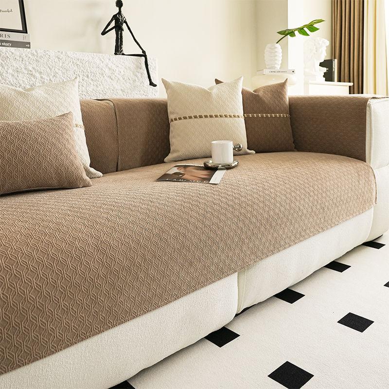 

New Sofa Cushion Universal Non-Slip Seat Cushion In All Seasons, Simple Modern Living Room Leather Sofa Cover Cover Cloth Towel 70*70cm