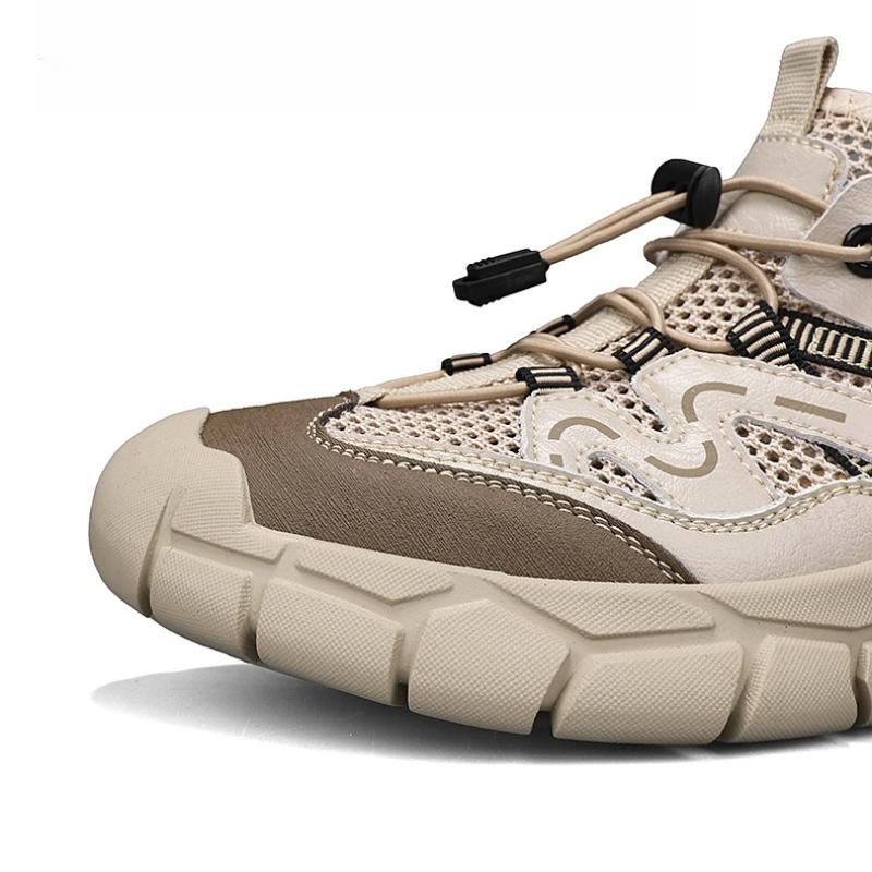 Retro-Stil Herren Outdoor Wanderschuhe Robuste wasserdichte Trekking Sneakers Rutschfeste Sohle Turnschuhe Männliche Berg Reiseschuhe