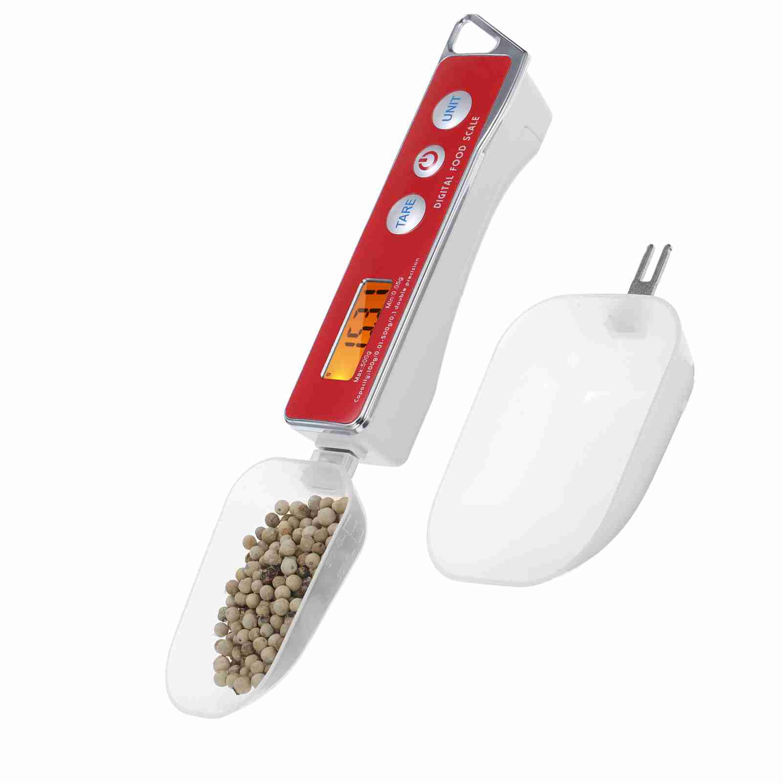 

Digital Spoon Scale Electronic Measuring Spoon Scale Household Kitchen Spoon Scale Food Scale with Tare Function червоний