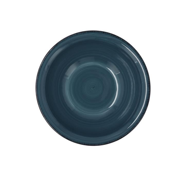 Bol - Quid Vita - Céramique - Bleu - 18 cm - Pack de 6 unités