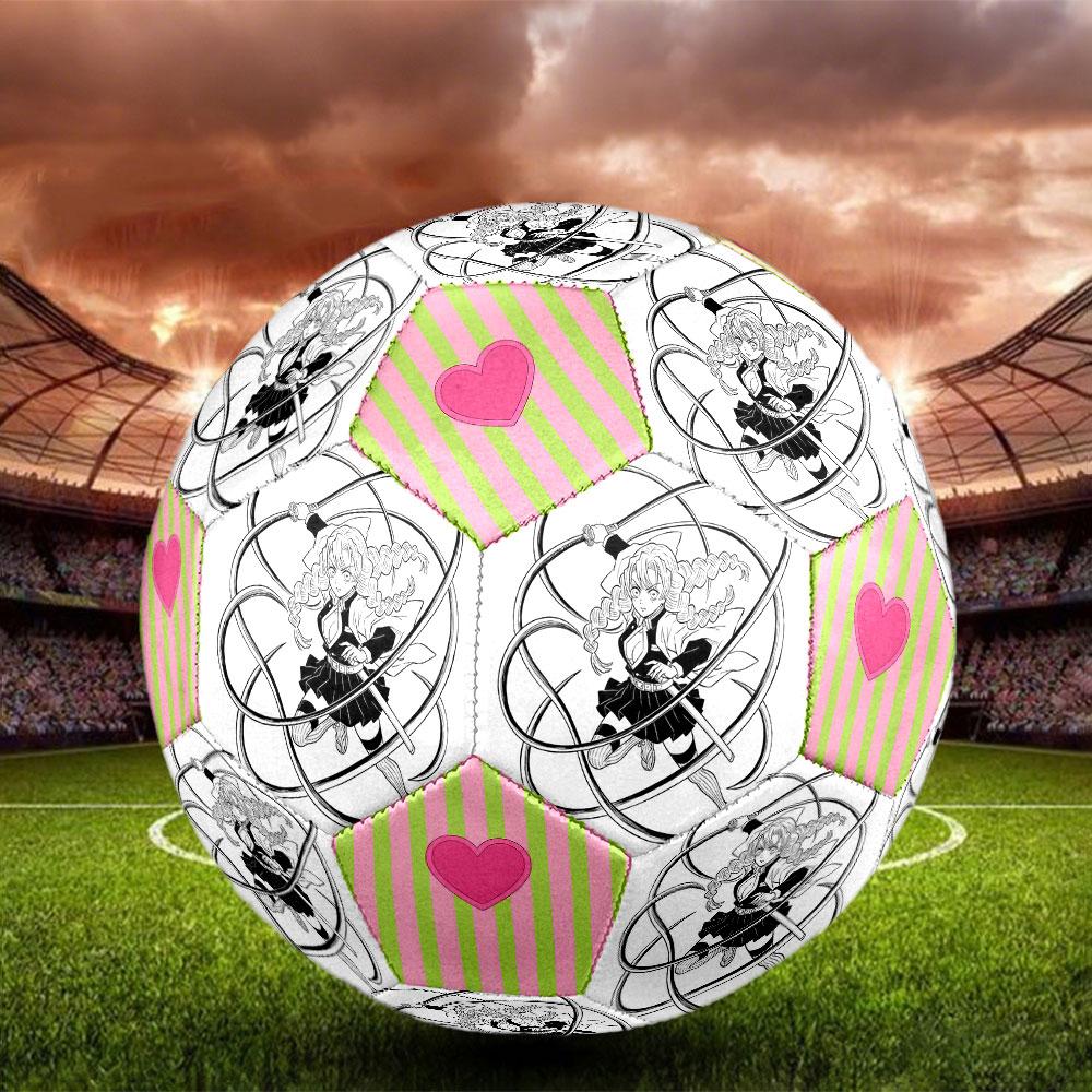 1pc Demon Slayer Kimetsu No Yaiba Soccer Ball Size 5 Indoor Soccer Ball Fashion Colorful Backyard Game - Great For Sports Fans Gift HE22