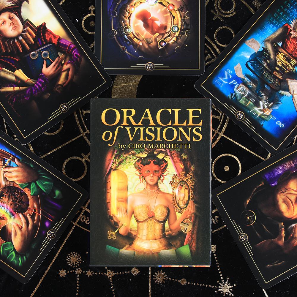 

Карты Oracle of Visions, колода Таро, 52 карты с путеводителем в формате PDF, гадание, метафизика, карточная игра, игрушечная настольная игра Marchetti