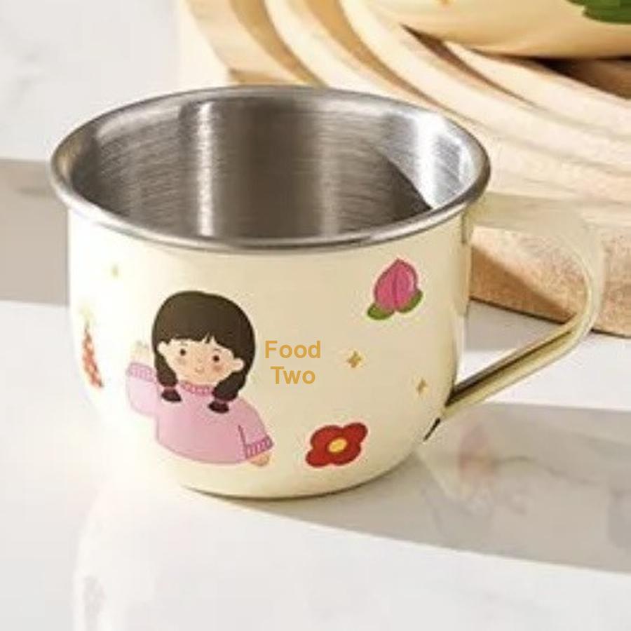 2 pcs Kids Water Cup Anti-Drop Baby Drinking Cup Open Mouth Learning Cup for Toddlers Kindergarten Milk Cup 1 PCS 80mL (little sister)