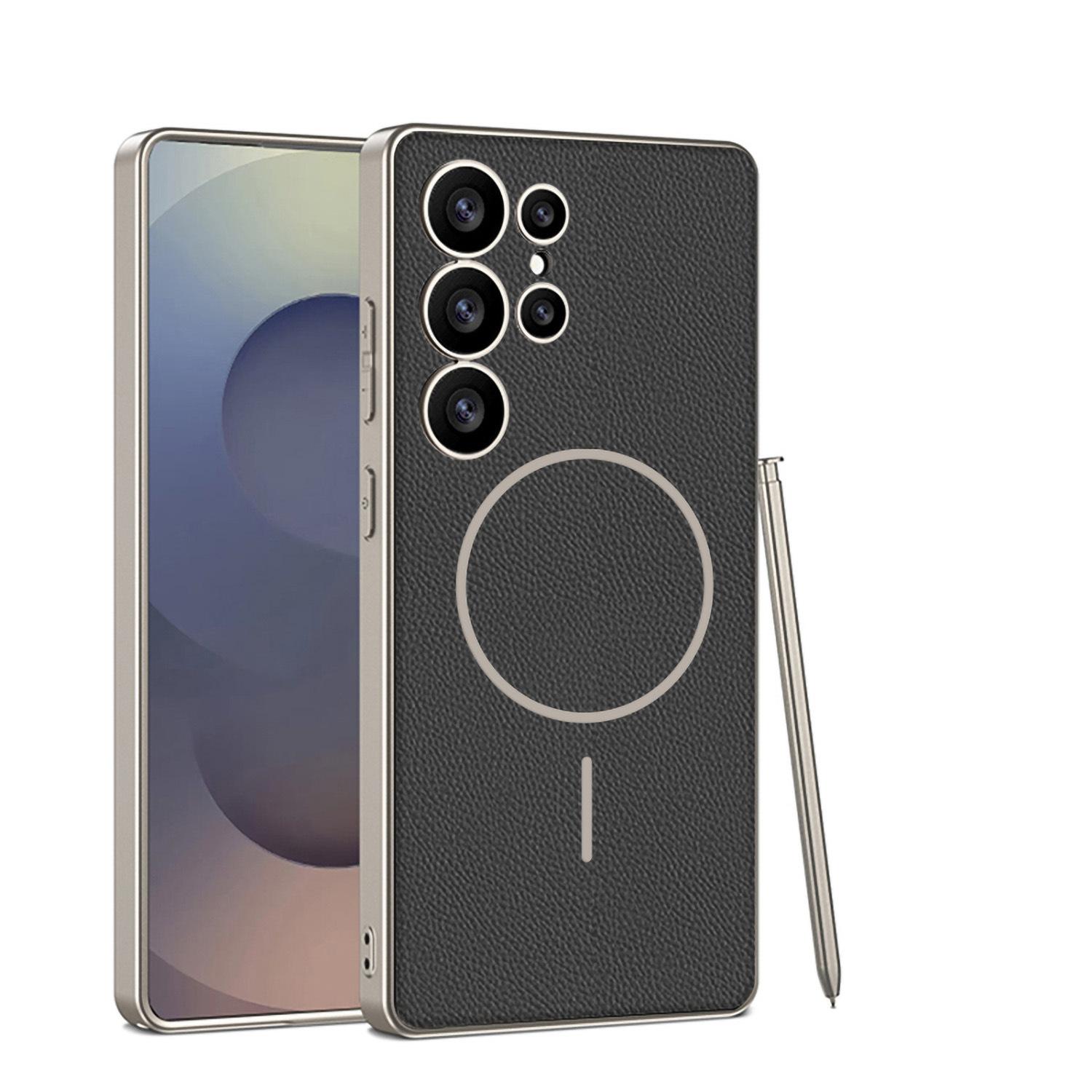 Премиальный чехол для мобильного телефона Samsung S25Ultra Тонкий Круглый Магнитный Magsafes25Ultra Беспроводная зарядка Япония и Южная Корея SM-S25Ultra