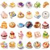 30PCS Cartoon Dessert Shop Sticker Cake Shop Nostalgia Laptop Decorative Luggage Pages Skateboard  Graffiti Waterproof Stickers