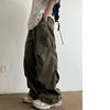 Pantalones Cargo Paracaídas Techwear para Hombre Hip Hop Pierna Ancha Pantalones Masculinos Secado Rápido Streetwear Sueltos Oversize Coreano Hip Hop