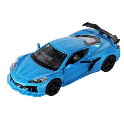 1/36 Chevrolet Corvette Z06 Oyuncak Araba Modeli Çocuklar İçin RMZ CiTY Diecast Yarış Minyatürü Geri Çekmeli Koleksiyon Hediye Çocuk Erkekler İçin