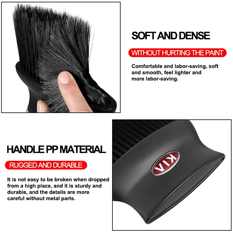Car Dedusting Brush Air Outlet Cleaning Brush Car Accessories For KIA Ceed Rio Sportage R K2 K3 K4 K5 K6 Soul Opeima Ceed Sorento Cerato