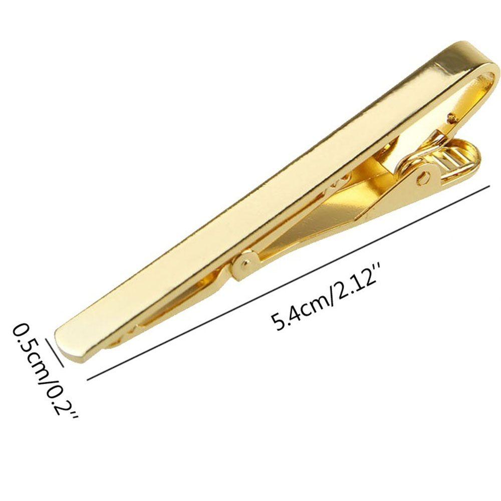 Stainless Steel Silver Gold Toned Practical Necktie Clasp Metal Tie Clip Pin Suit Clip for Men Gift