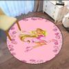 Winx Club Printed Round Rug Carpet Chair Rug Area Rug Entryway Doormats,for Office Chair Living Room Bedroom Kitchen Room.