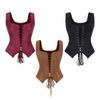 Halloween Pirate Costume Vest Stretch Polyester Costume Top for Cosplay, Stage Show, Theme Party Wear, Photo Use