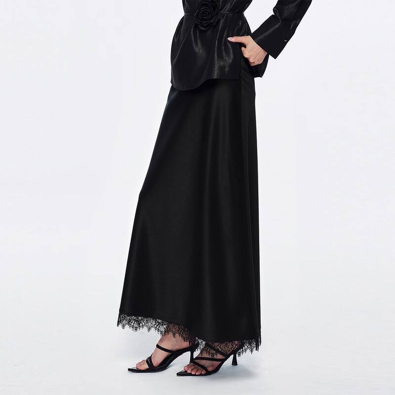 Elegant Lace Mid-Length Skirt XL