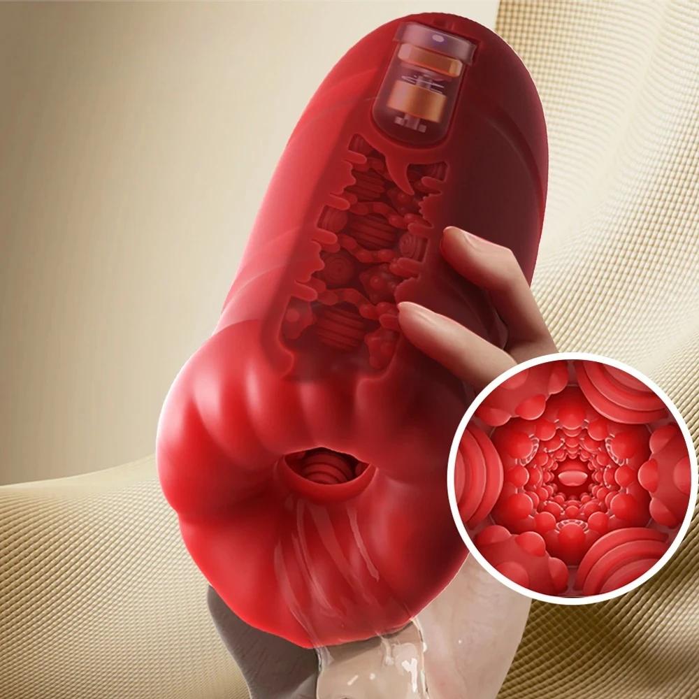 Penis Trainer Cup Glans Vibrator Sex Toys for Men Penis Seelve Exerciser 10 Speeds Male Training Masturbation for Men Sex Toy