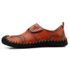 Herren Casual Lederschuhe Low Top Outdoor Slipper Weiche Sneaker Rutschfeste Flats Mokassin Handgefertigt Große Größe 39-46