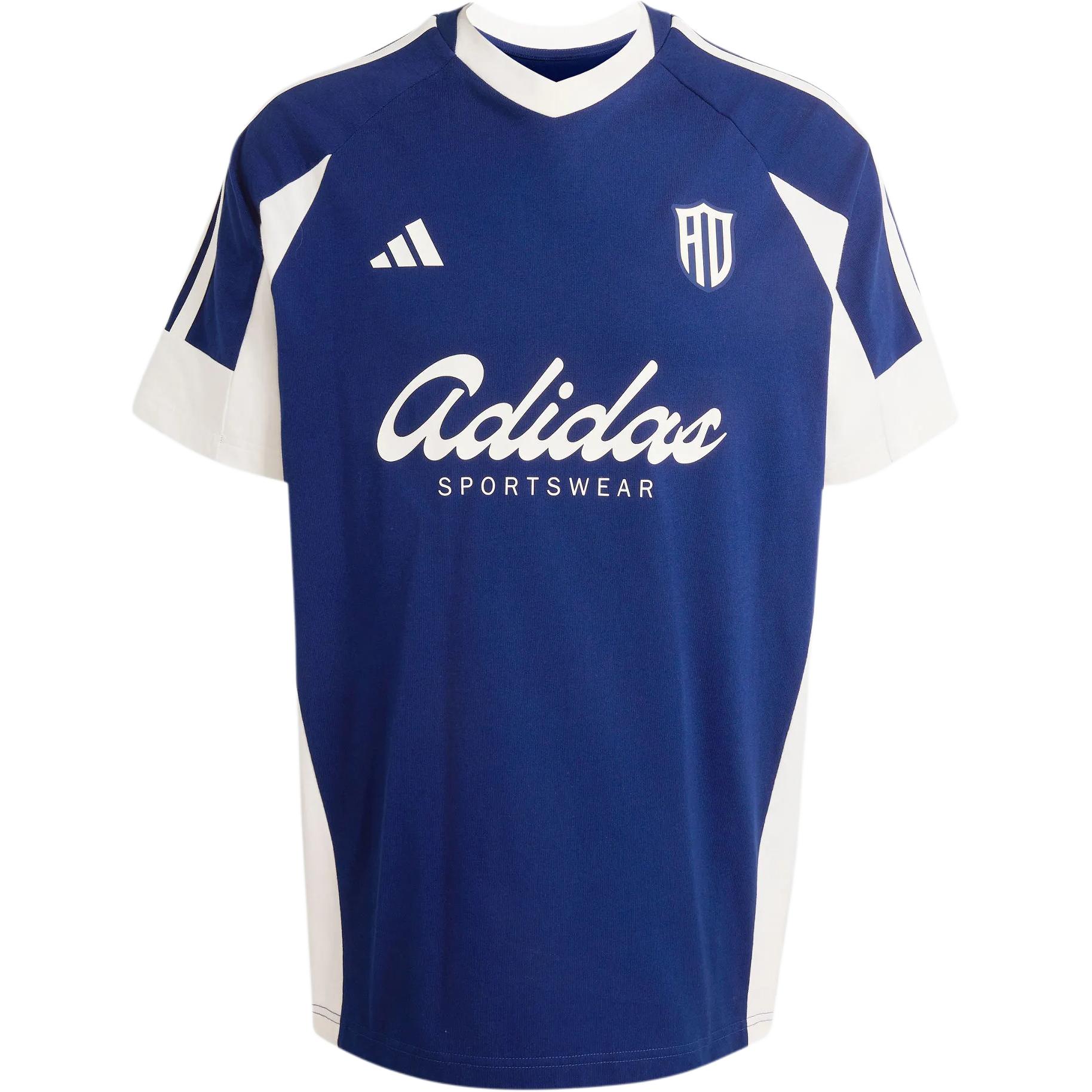Adidas Lux Tiro Script Повседневная вязаная футболка с коротким рукавом в спортивном стиле, свободная, с цветовыми блоками, мужские топы KX9963 L