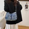 Fashionable Women's Bag, Small Square Bag, Simple Single-shoulder Bag Denim Bag, Crossbody Bag