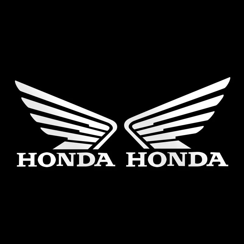 

1 пара Для Honda CBR1000 CBR600RR CBR650R CB1000R CB1100 CB650F CBR300R VFR1200 мотоцикла Водонепроницаемые Светоотражающие Наклейки 9X7.6CM серебряный