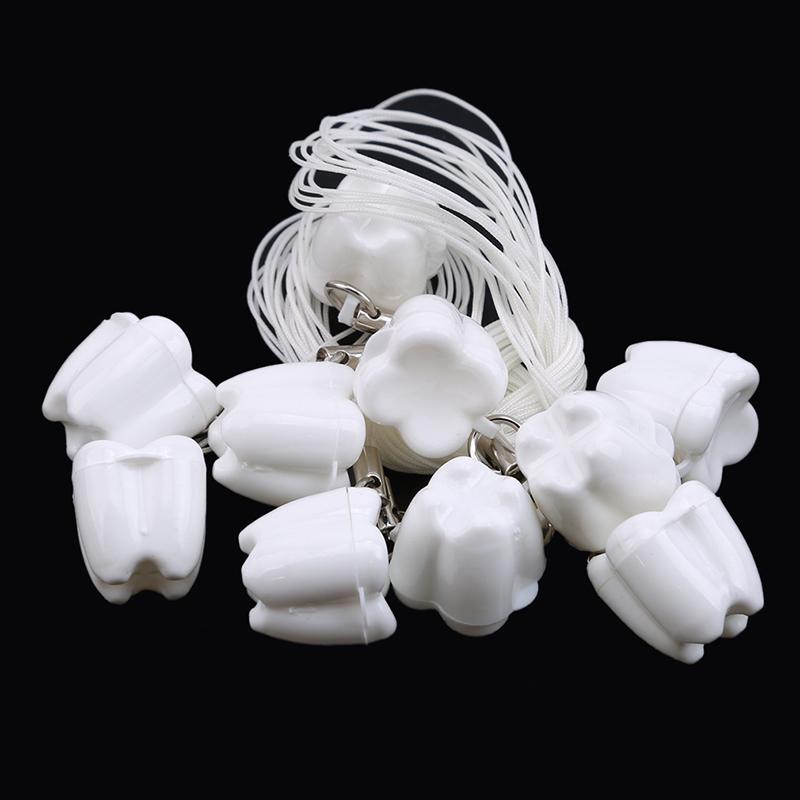 5/10ks Roztomilá krabička na dětské zoubky s náhrdelníkem Roztomilý organizér na mléčné zuby Držák na vzpomínky na mléčné zuby