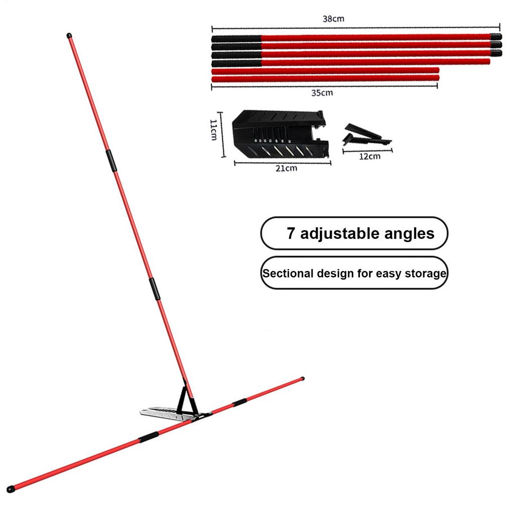 Golf Swing Alignment Rod Golf Alignment Stick Holder Swing Practice Plate Trainer Swing Angle Adjust Postures Correction Aid