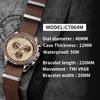 2026 CADISEN New Men's Watches Luxury Quartz Wrist Watch for Men Sapphire AR Coated Crystal Canvas VK68 Speed Chronograph