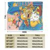 Dynamic Anime Family Vivid Portrait Flannel Blanket The Simpsoned Soft Durable Throw Blanket for Living Room Bedspread Bed Cover