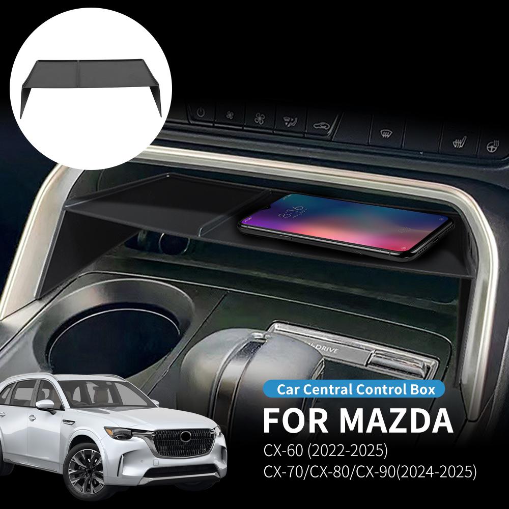 Mazda CX60 CX70 CX80 CX90 2022-2025 Auto Brillenhalter - Mittelkonsolen Aufbewahrungs Organizer Fach, ABS