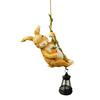Outdoor Garden Lantern Solar Powered Animals Climbing Ropes Lantern Decorative Animal Shape Lantern for Balcony Patio Courtyard