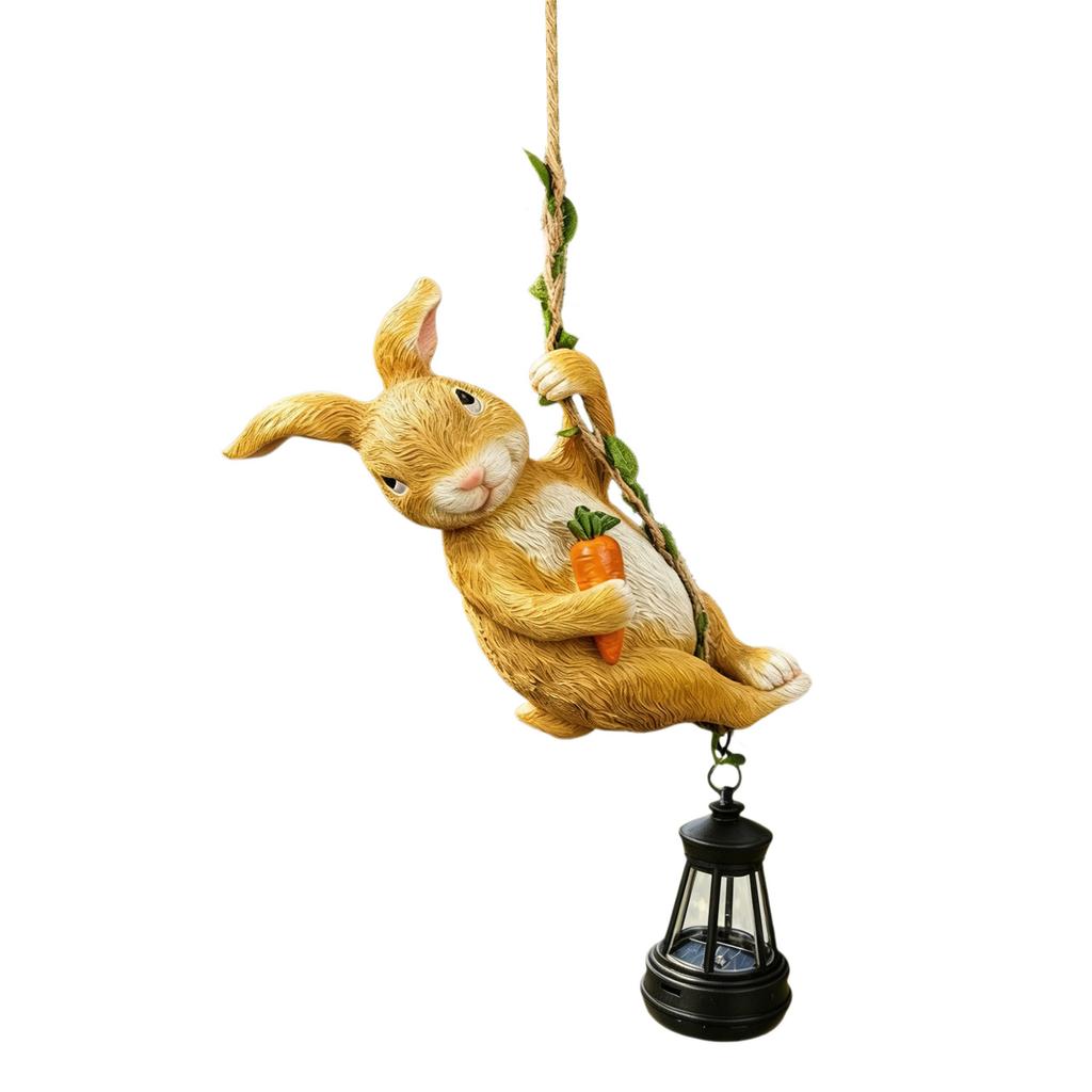 Outdoor Garden Lantern Solar Powered Animals Climbing Ropes Lantern Decorative Animal Shape Lantern for Balcony Patio Courtyard