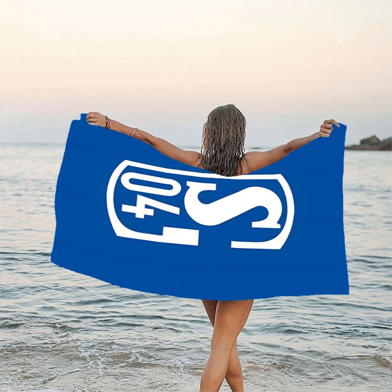 1 pezzo Squadra di Calcio (48) Asciugamano da Spiaggia, Attrezzatura da Spiaggia e Piscina sul Mare, Fantasia alla Moda, Rettangolare, Essenziali da Viaggio
