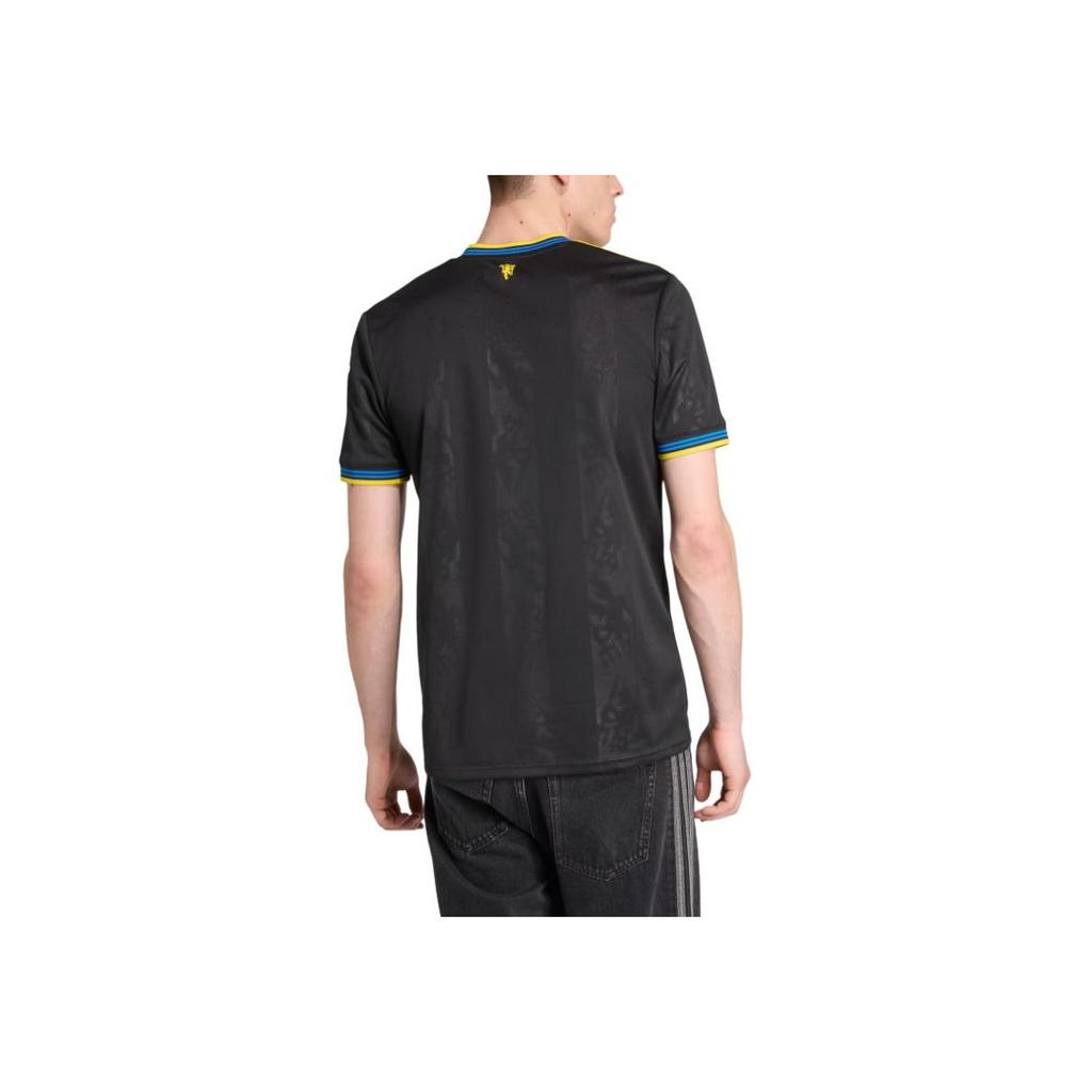 Adidas Originaler Manchester United 25/26 Mote Komfortabel Slim Fit Rund hals Kort ermet Fotballskjorte Herre Topper KD4225