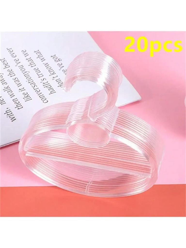 10/20ps Oval Scarf Shawl Tie Holder Circle Shape Coat Hanger Multifunctional Clothes Display Slots Holder Organizer Space Saving