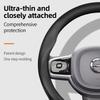 Suitable for Volvo Ultra-Thin Breathable Leather Steering Wheel Cover Suitable for V40 V70 S60 C30 S40 S90 Xc90 Xc70 Xc60 2009 2010 Fh Ex30 S8