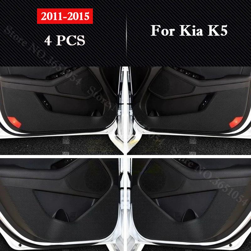 For Kia K5 2011-2025 2026 Car Door Anti Kick Pad Glove Box Protection Stickers Mats Scratch Resistant Film Interior Accessories