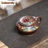 250ml High-end Yixing Purple Clay Teapots Handmade Colored Drawing Man Shu Pot Raw Ore Purple Mud Kettle Chinese Zisha Tea Set