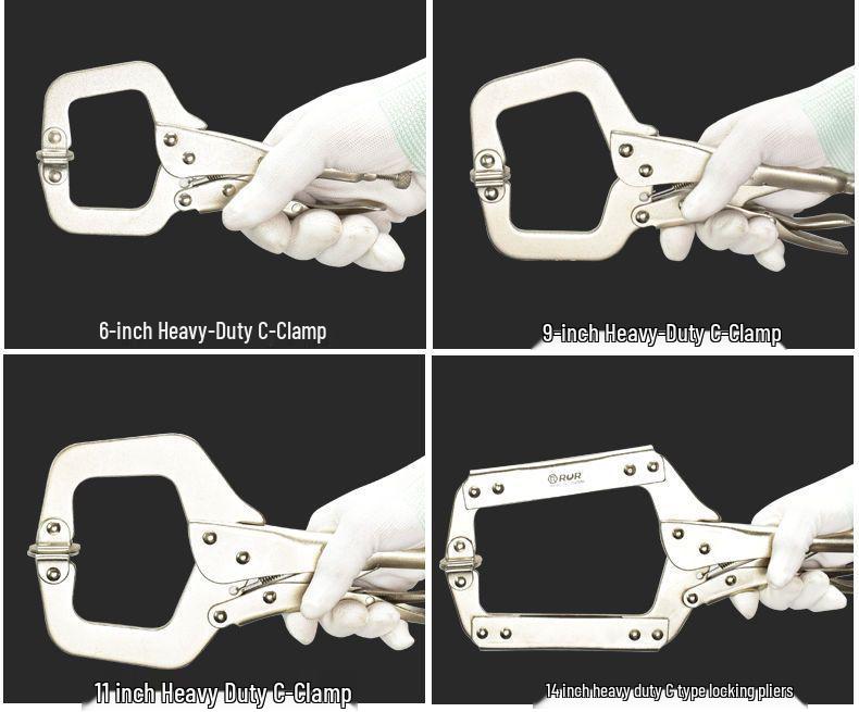 C-Typ Schraubzwinge Hochbelastbare Universal-Druckzange für Holzbearbeitung und Schweißen