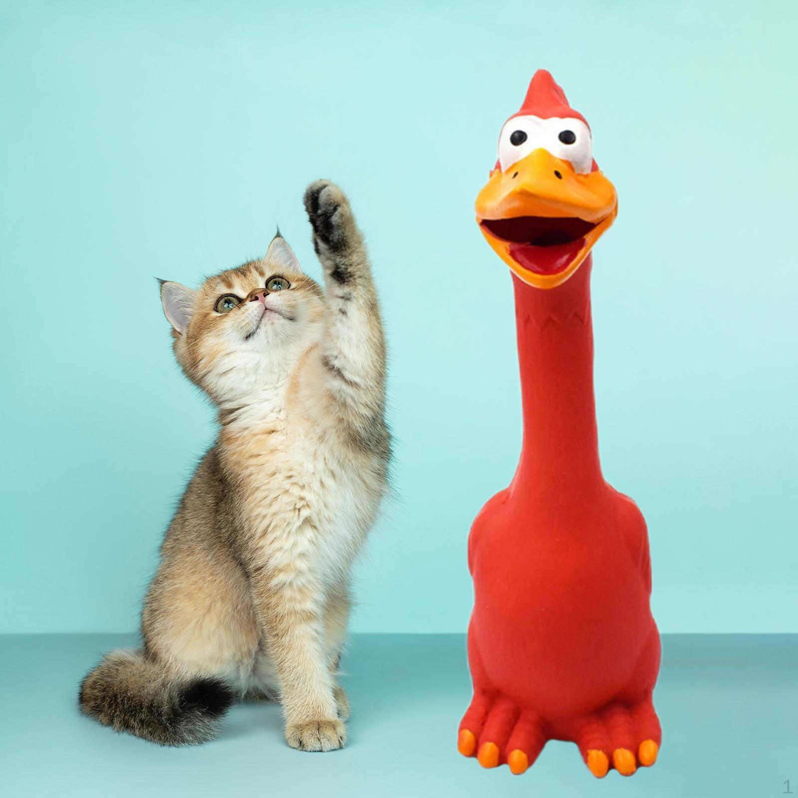 Прочная Смешная Латексная Игрушка для Собаки, Кричащая Курица, Звук Кошек Пищалка Интерактивная