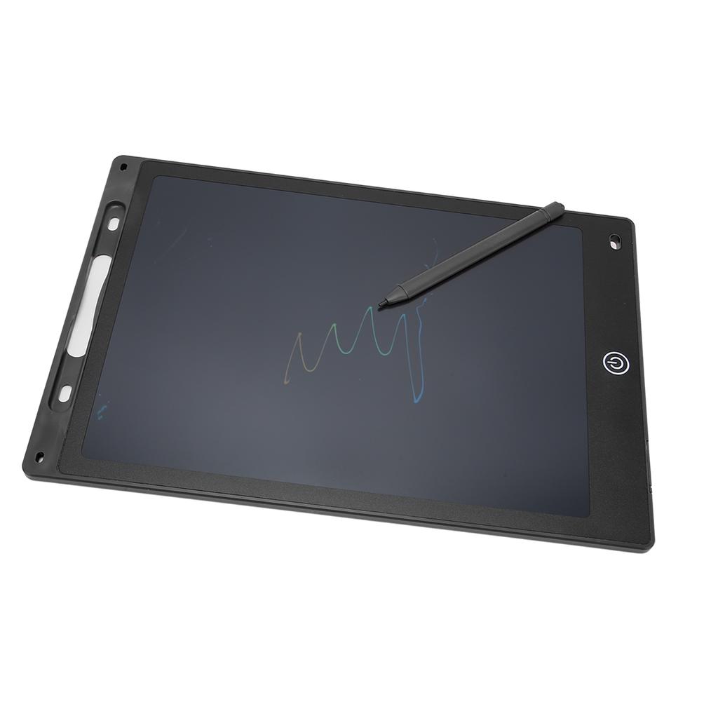 LCD Writing Tablet for Kids Erasable 12 Inch Color Screen Pressure Sensitive Doodle Pad Drawing Board with Pen Holder