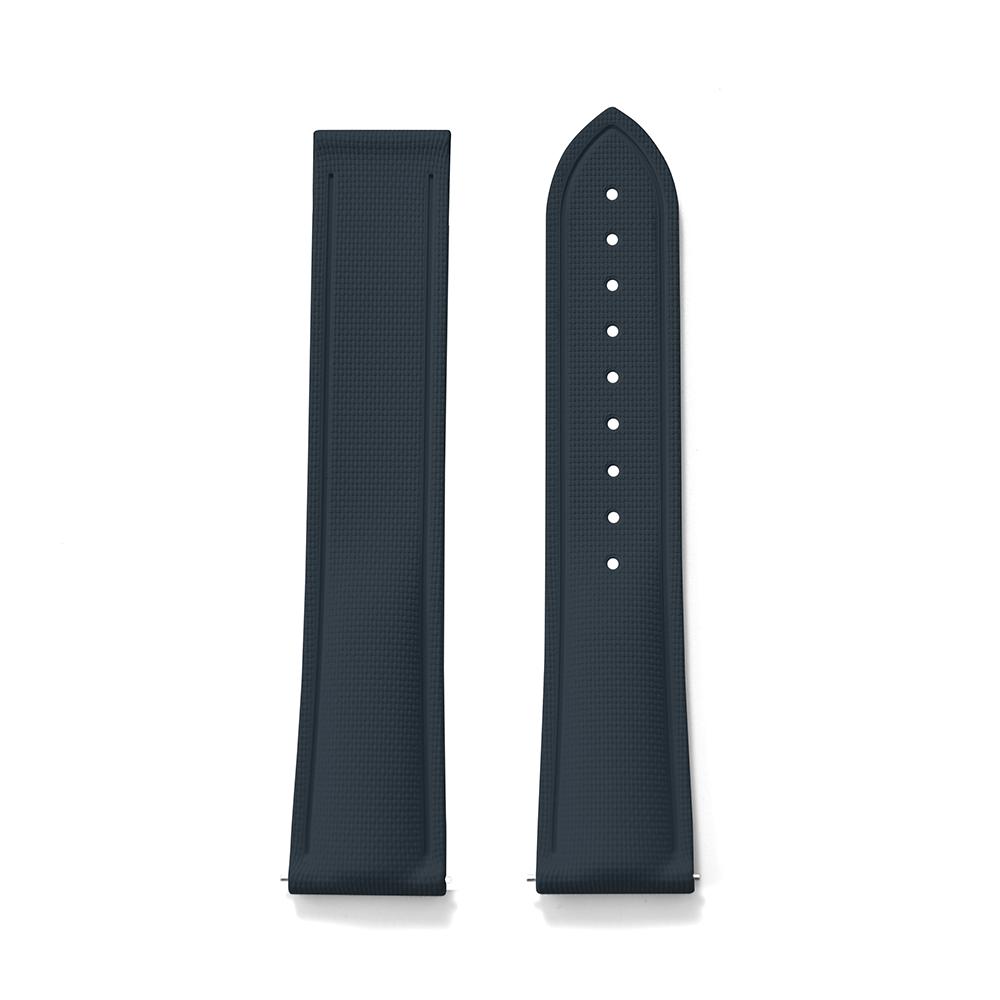 Premium Grade Soft FKM Rubber Watch Strap 20mm 21mm 22mm Perfect Fit Flat End Universal Quick Release Watch Strap
