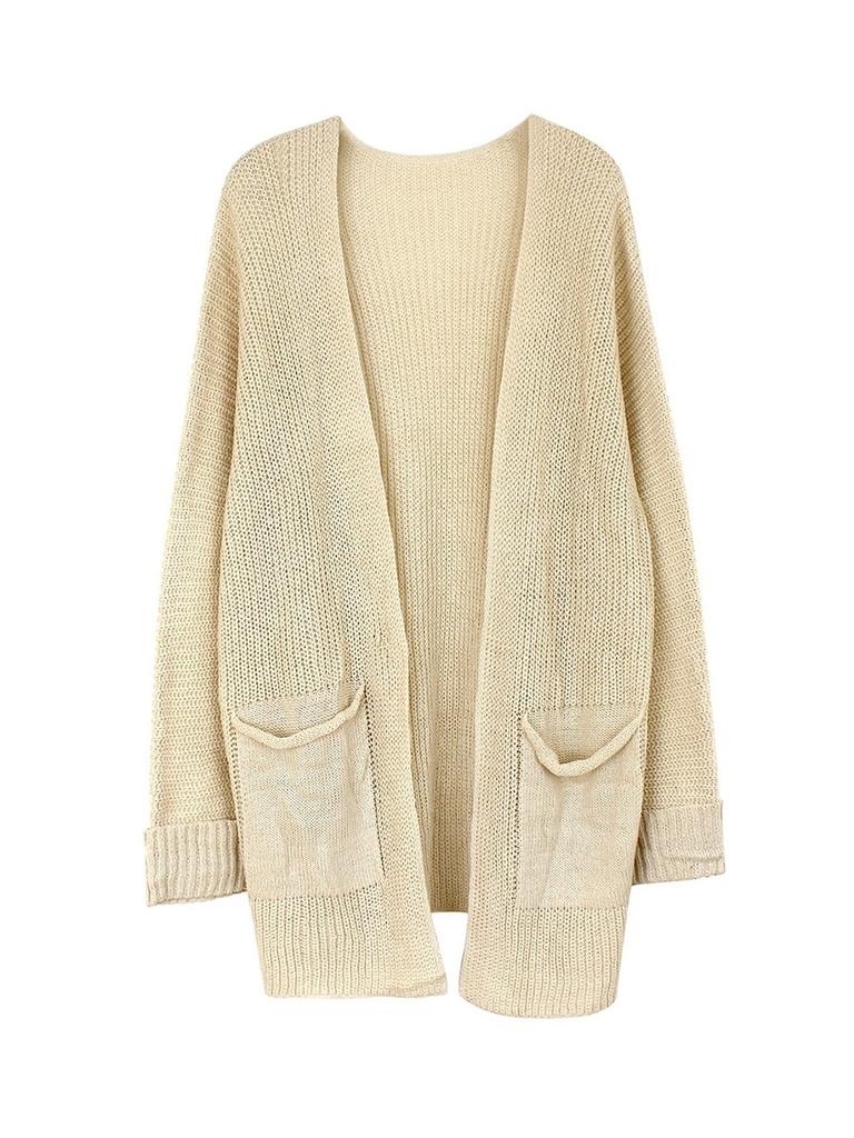 Women's Fashion Plush Zipper Long Sleeve Stitching Warm Sweater Tops Coat Winter