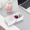 Dust-proof Double-Open Storage Box Flip Cover Small Item Tidy Container  Stationery