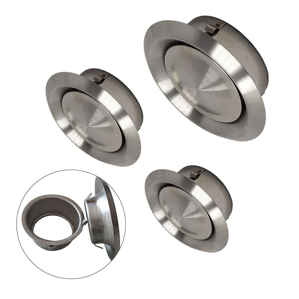 Ventilation Port Stainless Steel Vent Air Outlet Heaters Outlet Silver 100 125 150mm Air Conditioners Circular