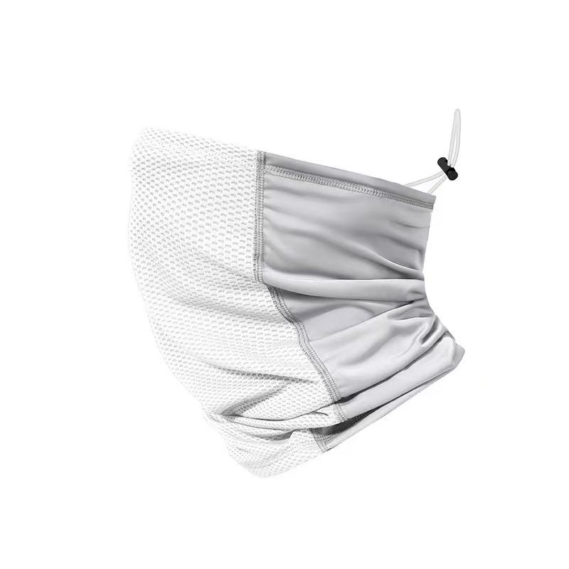 New Style Ice Silk Mesh Breathable Cycling Neck Gaiter with Elastic Ear Loops