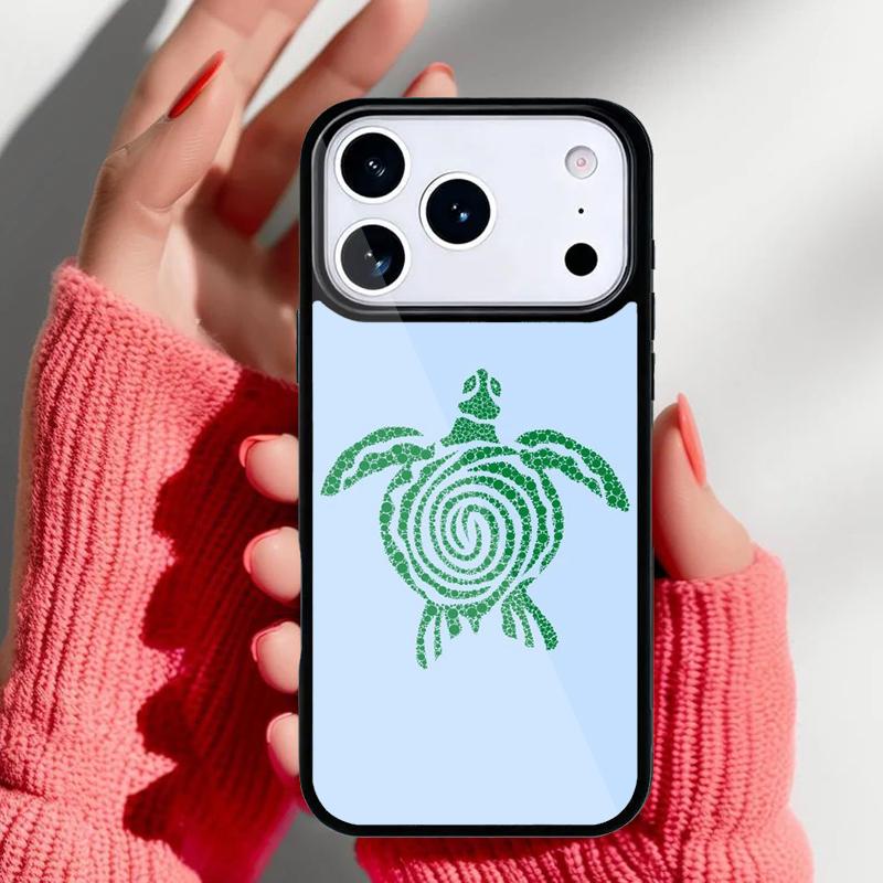Cute Cartoon Turtle Phone Case for iPhone 17 16 15 14 13 Pro Max Back Cover for 12 11 Pro Coque
