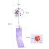 Pendant Design Glass Painted Wind Chime Glass Painting Wind Bell Door Decoration  Gifts For Child