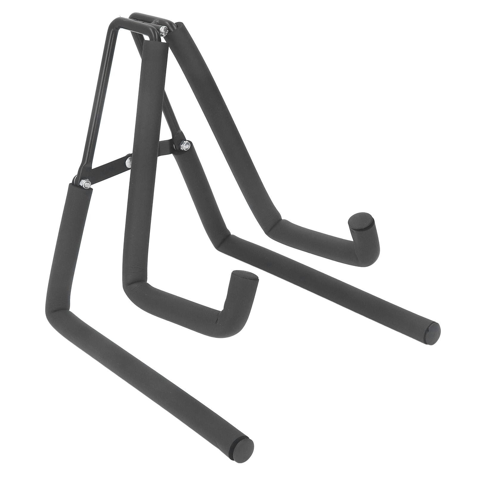 

Folding Ukulele Stand with Non Slip Sponge Pad Floor Musical Instrument Display Support Rack for